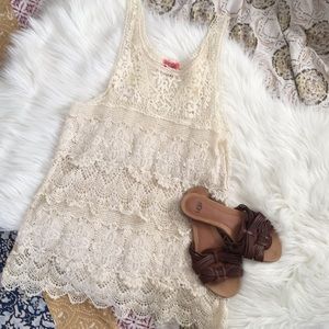 F r e e  P e o p l e • Coastal cowgirl beach lace tunic